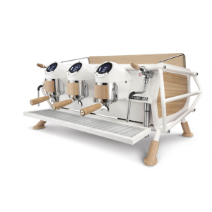 Ekspres kolbowy 3 gr. Cafe Racer Custom White & Wood Standard Sanremo