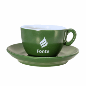 Filiżanka Fonte Butelkowa Zieleń 180ml + spodek