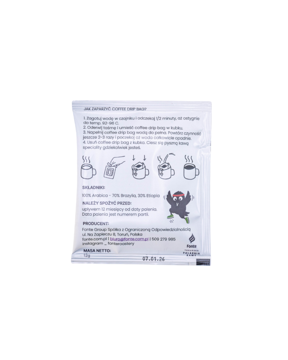 Kawa przelewowa Szybka Kawka Coffee Drip Bag Box 12gx10szt. - obrazek 5