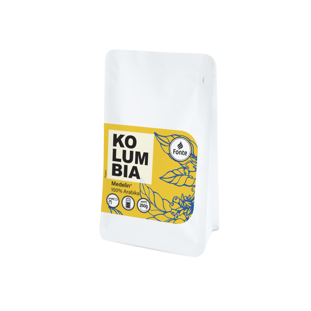 Kawa ziarnista Kolumbia Medelin - Espresso Fonte 250g | 500g | 1000g